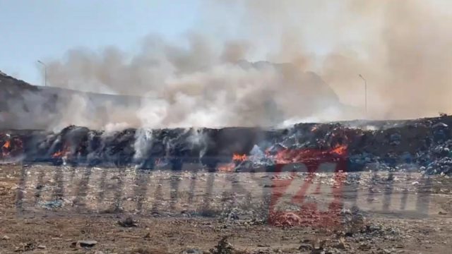 Φωτιά στον ΧΥΤΑ της Νάξου: Ισχυρές δυνάμεις στο σημείο – Δείτε βίντεο