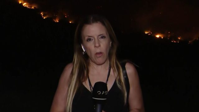 Δακρυσμένη δημοσιογράφος του Open: Η φωτιά απειλεί το χωριό της στην Πάτρα