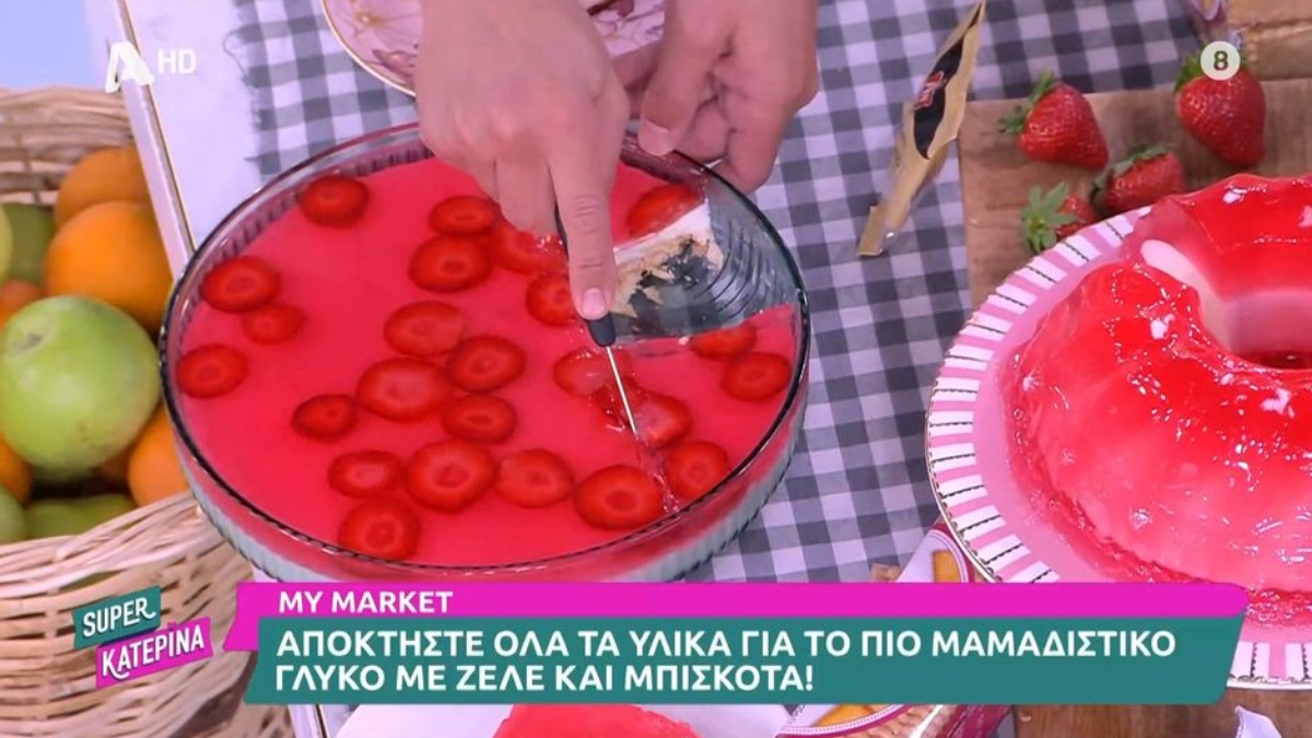 Συνταγή για ζελέ με μπισκότα από τον Πέτρο Συρίγο