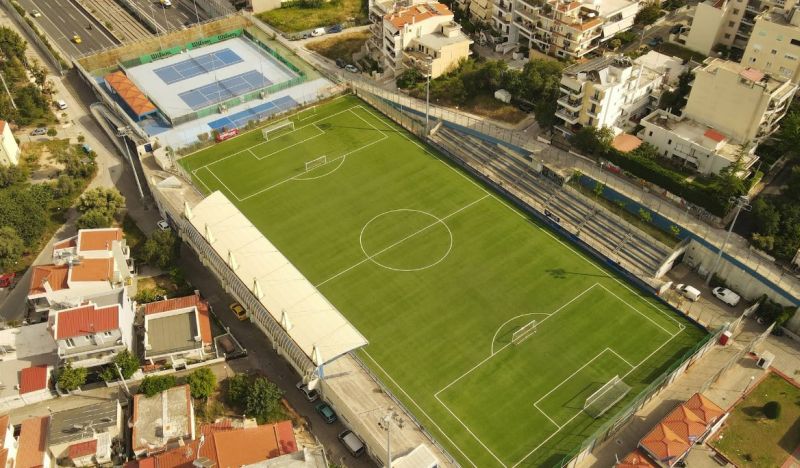 Το γήπεδο ποδοσφαίρου στον Δήμο του Νέου Ηρακλείου