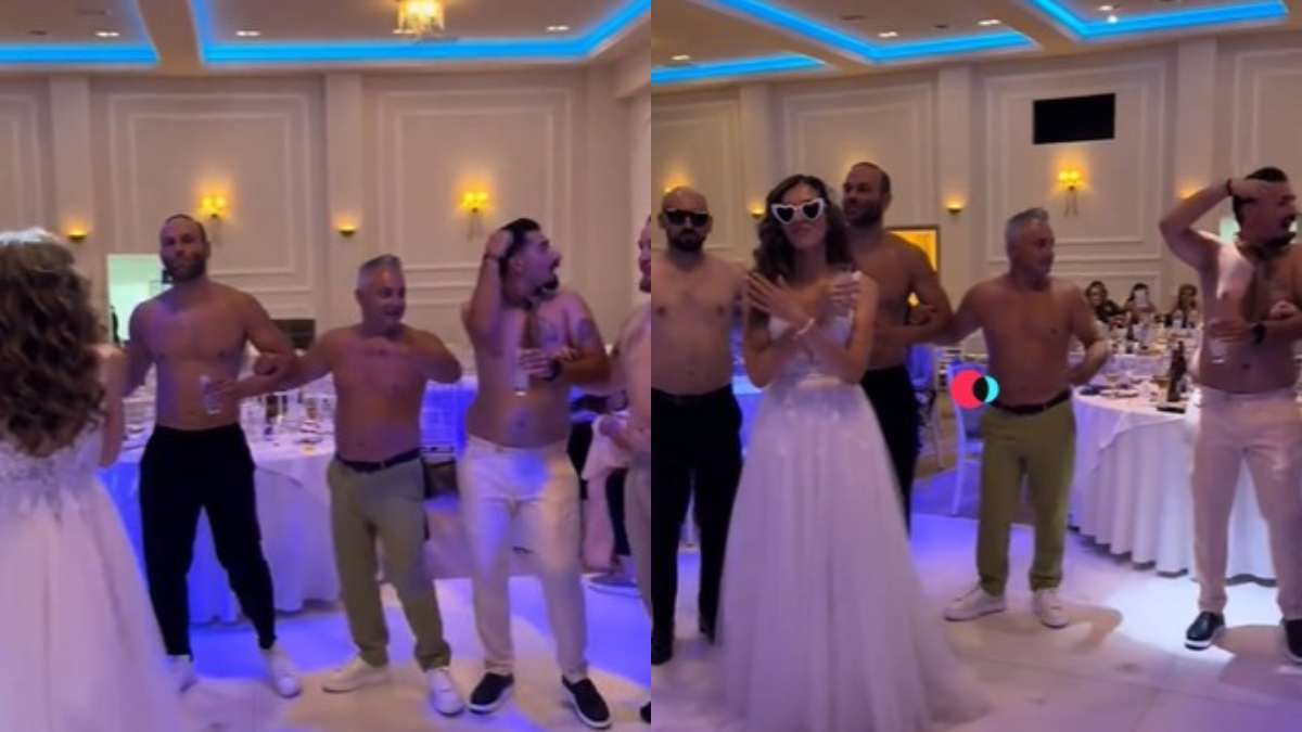 Διχασμός στο TikTok: Η νύφη χορεύει με τους ημίγυμνους καλεσμένους