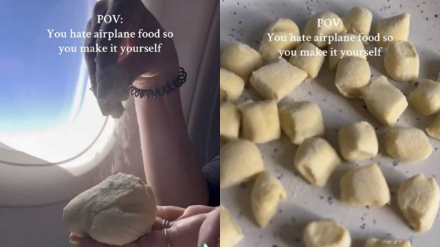 Απίστευτο βίντεο στο TikTok: Επιβάτιδα μαγείρεψε ζυμαρικά στα 30.000 πόδια