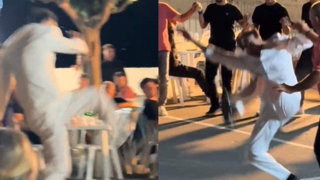 Τον τσίμπησε μέλισσα: Τύπος χορεύει σε πανηγύρι πιο… παλαβά και από κατσίκι (video)