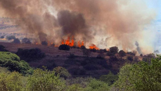 Φωτιά στο Πλαγιάρι Θεσσαλονίκης – Ελικόπτερα και εθελοντές στη μάχη της κατάσβεσης