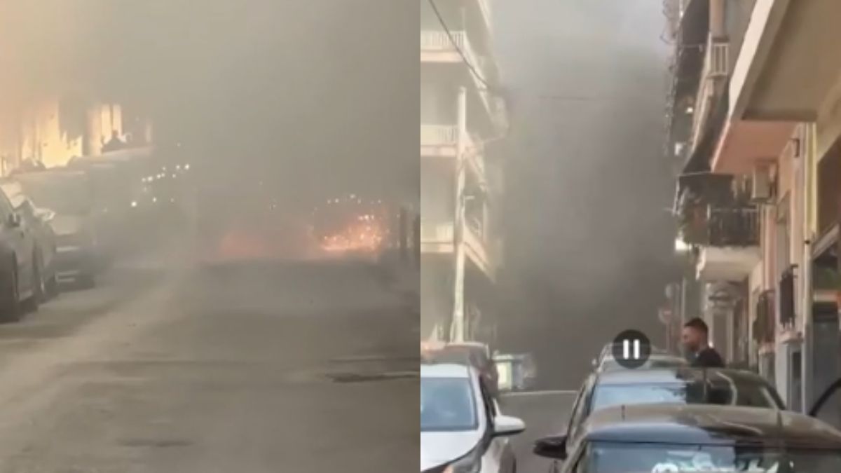 Αυτοκίνητο τυλίχτηκε στις φλόγες στον Πειραιά – Κλειστή η οδός Βούλγαρη