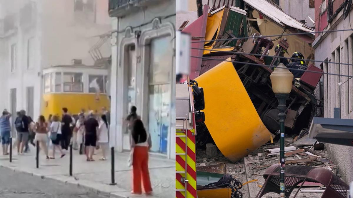 «Υπάρχουν παιδιά κάτω από το τελεφερίκ!»: Βίντεο-σοκ από την τραγωδία με το ιστορικό τελεφερίκ στη Λισαβόνα