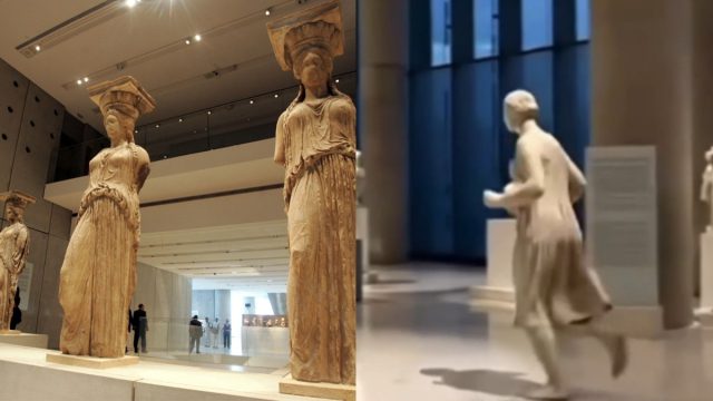 Βίντεο AI αναδεικνύει την «επιστροφή» της Καρυάτιδας: «Δραπετεύει» από το Βρετανικό Μουσείο και επανενώνεται με τις αδερφές της