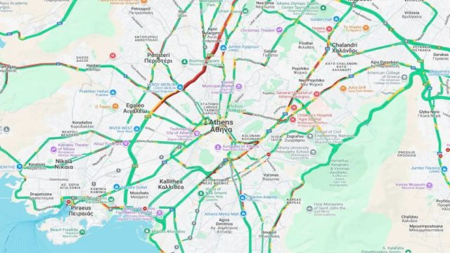 Κίνηση στους δρόμους (3/9): Αυξημένος όγκος οχημάτων σε Πειραιά και κεντρικούς άξονες – Πού υπάρχουν καθυστερήσεις