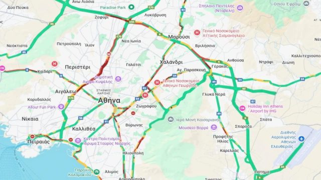 Κίνηση 9/9: Στο «κόκκινο» ο Κηφισός – Καθυστερήσεις στην Αττική Οδό