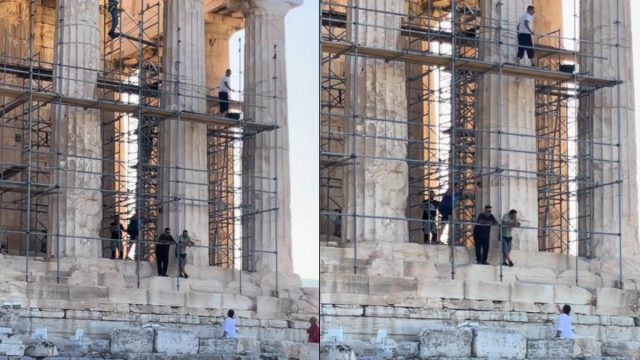 Αθάνατο ελληνικό TikTok: Τουρίστας κατέγραψε καβγά στον Παρθενώνα – «Μάζεψε τη γιατί θα γίνει…»