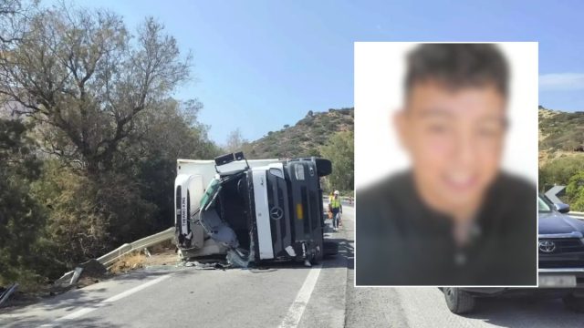 Θλίψη στην Κρήτη: Μόλις 17 ετών ο οδηγός της νταλίκας που σκοτώθηκε στο τροχαίο στον ΒΟΑΚ
