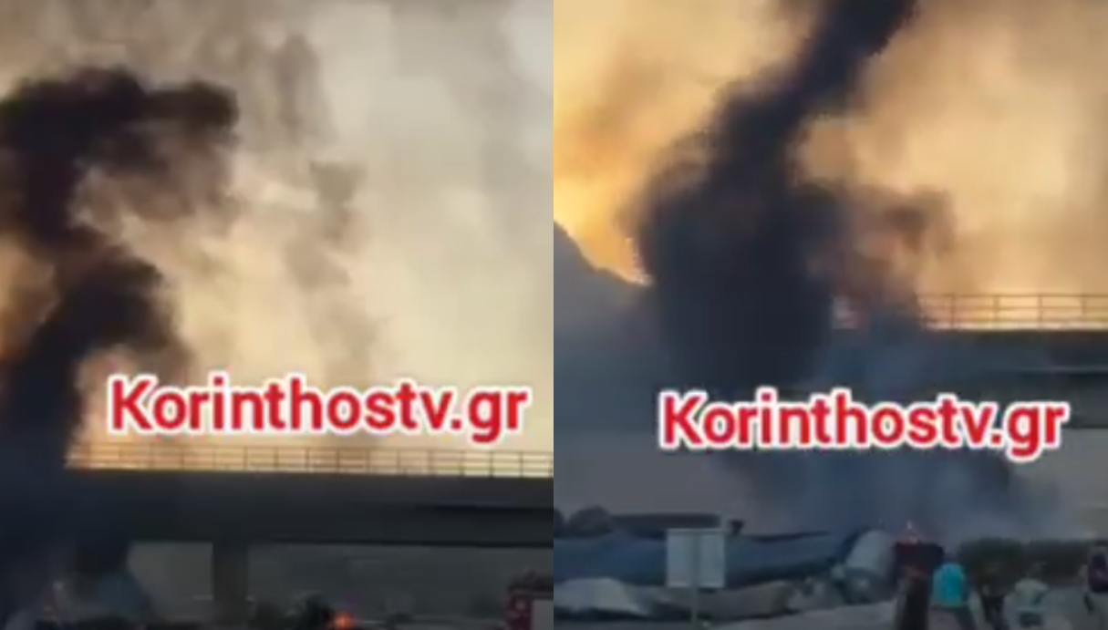 Φωτιά σε νταλίκα στην Αθηνών – Κορίνθου: Διακοπή κυκλοφορίας και στα δύο ρεύματα – Τρεις τραυματίες
