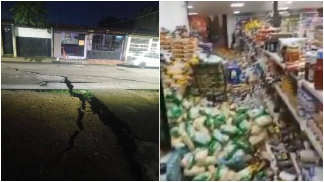 Σκηνές χάους στη Βενεζουέλα μετά τον σεισμό των 6,2 Ρίχτερ: Άνοιξαν δρόμοι, σωροί προϊόντα σε σούπερ μάρκετ