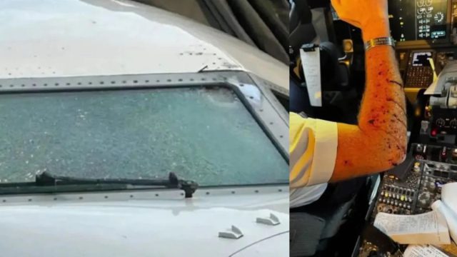Θρίλερ στους αιθέρες: Αεροπλάνο χτυπήθηκε από άγνωστο αντικείμενο στα 36.000 πόδια και έσπασε το παρμπρίζ – Τραυματίστηκε ο πιλότος