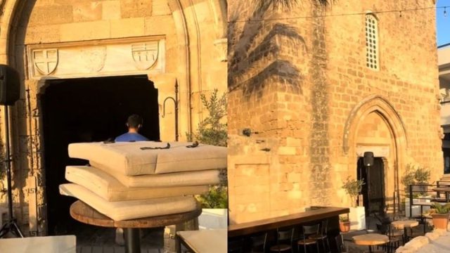Σάλος στην κατεχόμενη Αμμόχωστο: Εκκλησία μετατράπηκε σε καφέ-μπαρ (video)