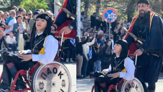 Σύμβολο δύναμης και ελπίδας: Παρέλασε ο Γιάννης Παπαστεφανάκης ντυμένος με ποντιακή στολή! (video)