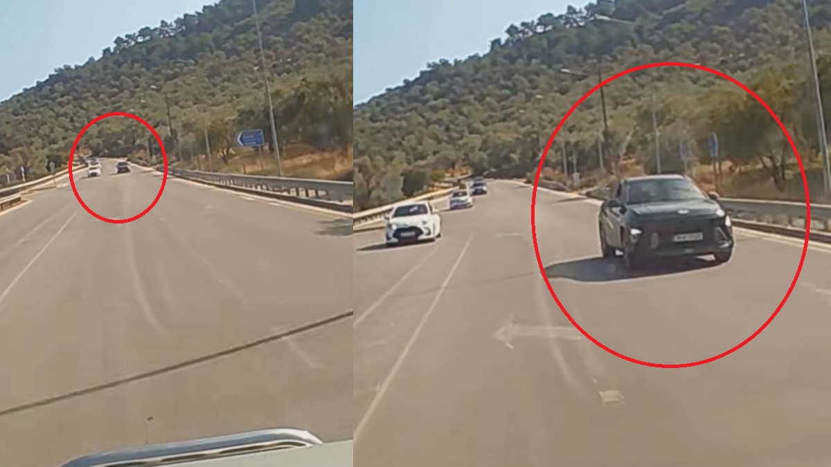 Βίντεο σοκ: Όχι απλά μπαίνει στο αντίθετο ρεύμα αλλά αποφεύγει το απέναντι αυτοκίνητο από τα… δεξιά!