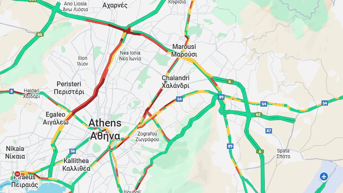 Κίνηση 23/10: Κομφούζιο στους δρόμους – Στο «κόκκινο» η λεωφόρος Αθηνών λόγω τροχαίου