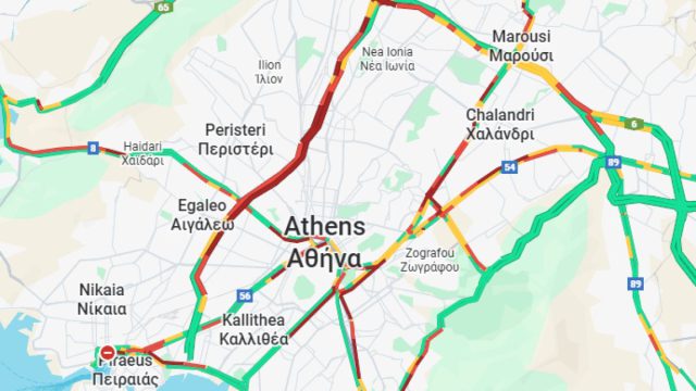 Κίνηση 14/10: Χάος στους δρόμους φέρνει η απεργία – Κομφούζιο σε Κηφισό και Κηφισίας