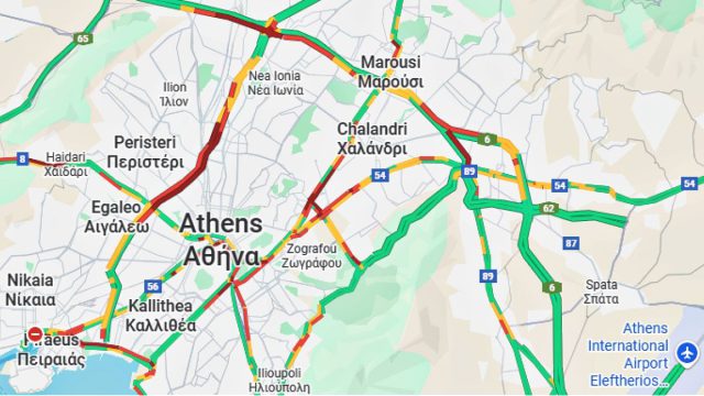 Κίνηση 24/10: Ζόρικο πρωινό σε Κηφισό, Αττική Οδό και κέντρο – Ποιους δρόμους να αποφύγετε