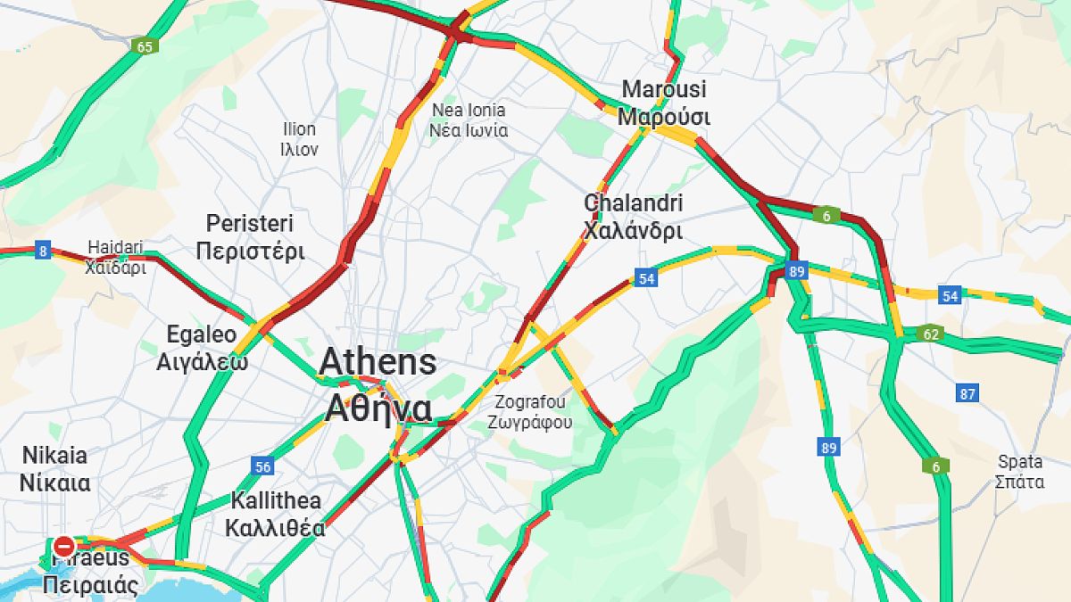 Κίνηση 29/10: Προβλήματα ξανά στους δρόμους της Αθήνας – 20λεπτες καθυστερήσεις στην Αττική Οδό