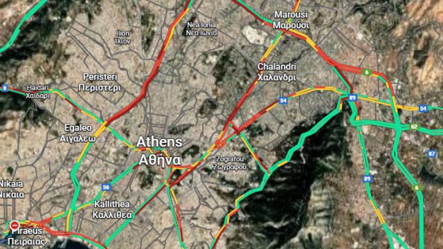 Κίνηση 6/10: Τροχαίο στην Αττική Οδό – Μποτιλιάρισμα χιλιομέτρων στον Κηφισό