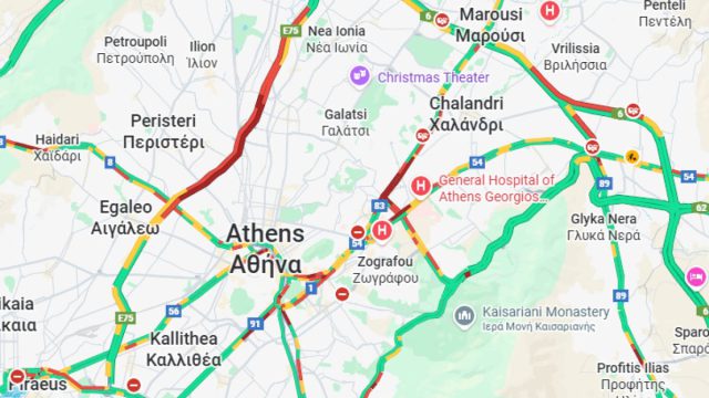 Κίνηση 9/10: «Κατακόκκινος» ο Κηφισός – Καθυστερήσεις μισής ώρας στην Αττική Οδό