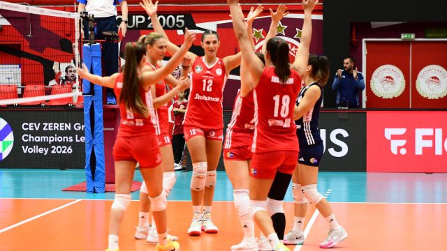 Βόλεϊ γυναικών: Εύκολα ο Ολυμπιακός με 3-0 κόντρα στην Αστερίξ Μπέβερεν για το Champions League