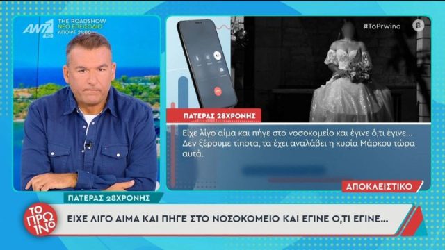 «Είχε λίγο αίμα, πήγε στο νοσοκομείο και έγινε ό,τι έγινε»: Σοκάρει ο πατέρας της 28χρονης που πέθανε στην Άρτα
