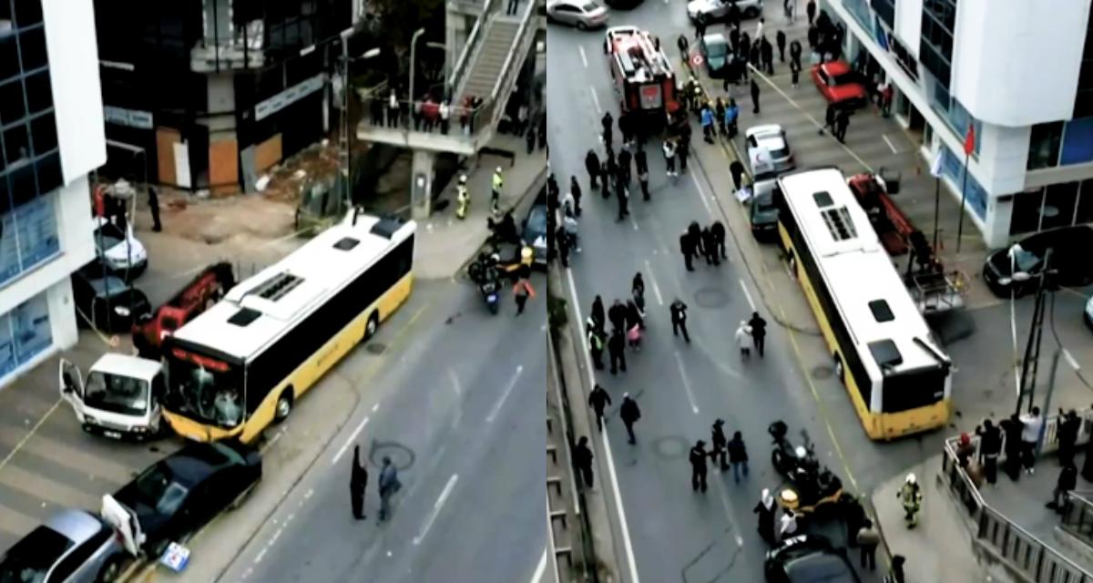 Δυστύχημα στην Κωνσταντινούπολη: Λεωφορείο έπεσε σε στάση, γιατί μηχανόβιος χτυπούσε τον οδηγό