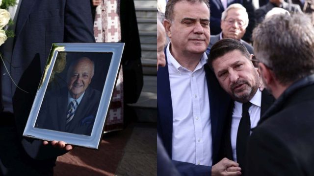 Θλίψη στη κηδεία του πατέρα του Νίκου Χαρδαλιά – Συντετριμμένος ο Περιφερειάρχης Αττικής
