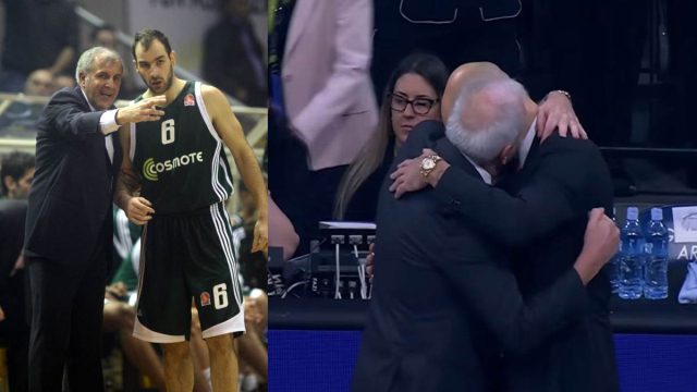 Συμφιλίωση γιγάντων: Η συγκινητική αγκαλιά Ομπράντοβιτς – Σπανούλη 15 χρόνια μετά