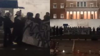 Πανό στον Άγνωστο Στρατιώτη άνοιξαν μέλη του «Ρουβίκωνα»: «Ο νόμος θα ακυρωθεί στην πράξη»