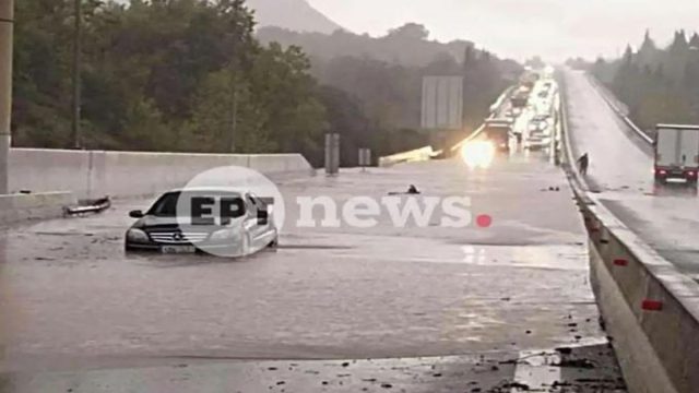 Σοβαρά προβλήματα από κακοκαιρία σε Αρκαδία και Μεσσηνία – Κλειστός ο αυτοκινητόδρομος του Μορέα