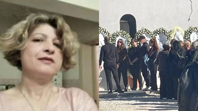 Λάρισα: Το τελευταίο «αντίο» στη 49χρονη που σκοτώθηκε στον φούρνο – Συντετριμμένα τα δύο παιδιά της