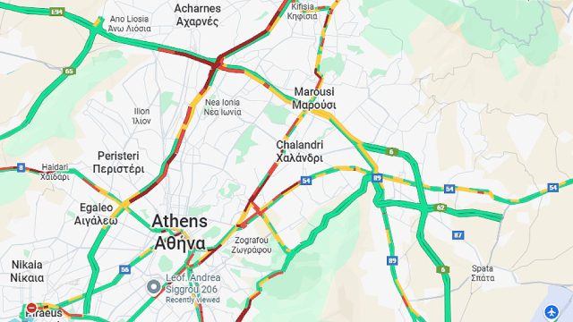 Κίνηση 24/11: «Πνιγμένος» ο Κηφισός από νωρίς – Ποιους δρόμους πρέπει να αποφύγετε