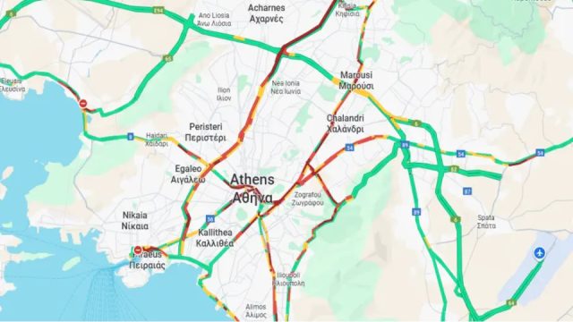 Κυκλοφοριακό «έμφραγμα» στην Αθήνα – Μεγάλες καθυστερήσεις λόγω της στάσης εργασίας στη ΣΤΑΣΥ