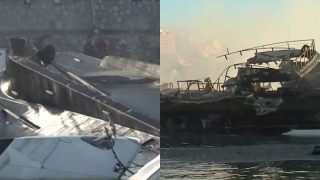 Μαρίνα Ζέας: Βυθίστηκε η θαλαμηγός που είχε τυλιχτεί στις φλόγες – Τα αίτια της φωτιάς