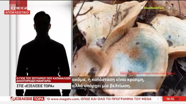 «Παρουσιάζουν μικρή βελτίωση… η κατάσταση είναι κρίσιμη», λέει ο γιος του ζευγαριού που κατανάλωσε δηλητηριώδη μανιτάρια