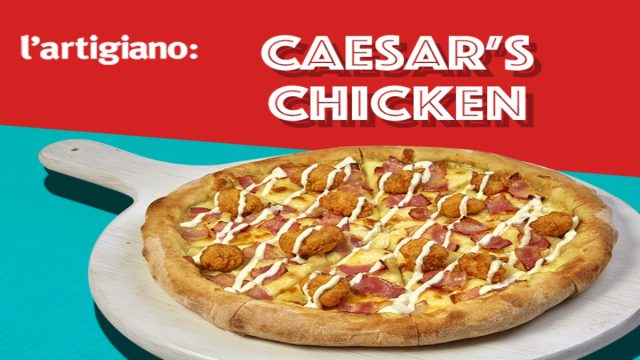 Η Caesar’s Chicken της l’artigiano είναι η «most wanted» pizza της χρονιάς
