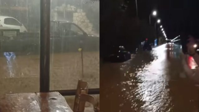 Η σφοδρή κακοκαιρία «χτύπησε» Πρέβεζα και Βόνιτσα με βροχές, χαλάζι και ισχυρούς ανέμους – Πότε έρχονται καταιγίδες στην Αττική
