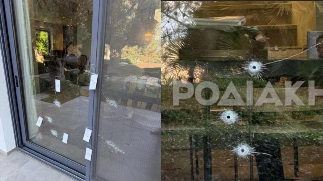 Σοκ στη Ρόδο: «Γάζωσαν» με 14 σφαίρες το σπίτι γνωστού επιχειρηματία – Του άφησαν πίσω ένα μαύρο στεφάνι