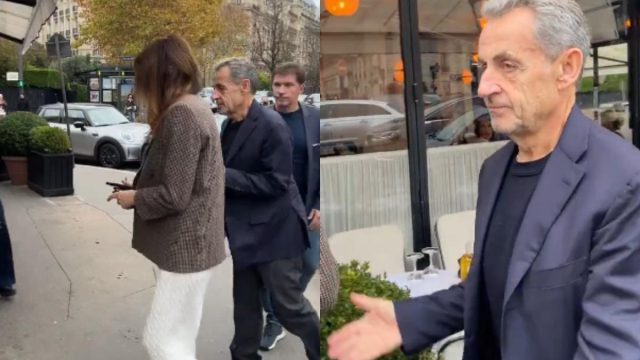 Σαρκοζί και Κάρλα Μπρούνι σε παριζιάνικο εστιατόριο, λίγες ώρες μετά την αποφυλάκιση του πρώην πρόεδρου της Γαλλίας