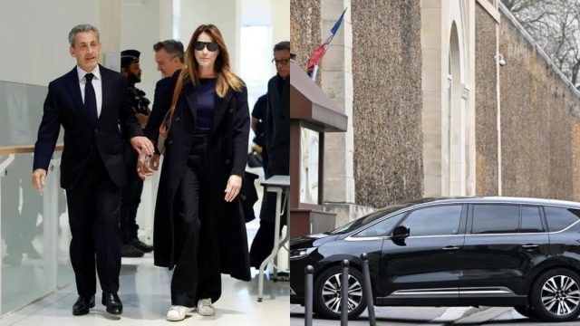 Ελεύθερος ξανά ο Σαρκοζί: Έφυγε με αυτοκίνητο μαζί με την Κάρλα Μπρούνι, επέστρεψε στο σπίτι του