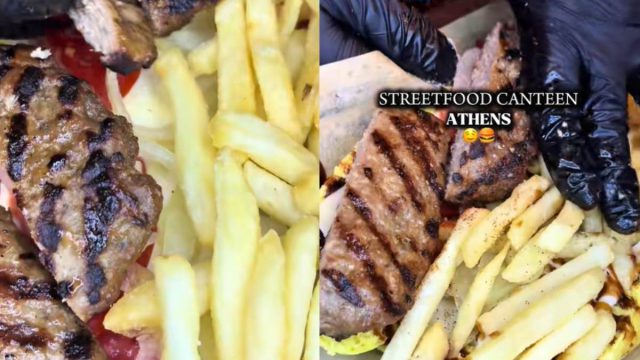 Γράφει ιστορία στο street food: Βρήκαμε την καντίνα στον Πειραιά που βάζει μπιφτέκι προβατίνας στο σάντουιτς