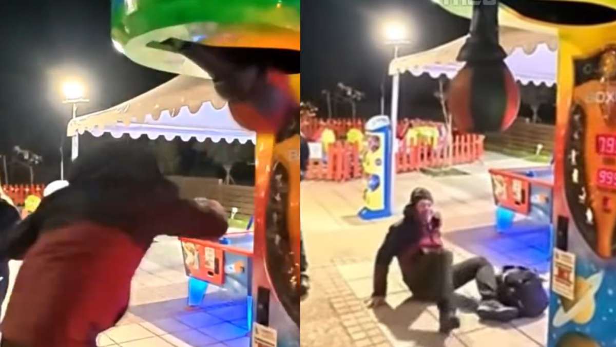 Νέα τούμπα έπος από τον Ευτύχη Μπλέτσα: Έριξε μπουνιά σε μηχάνημα και βρέθηκε στο έδαφος (video)
