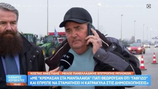 Κωνσταντίνος Ανεστίδης: «Είμαι από τους λίγους αγρότες της περιοχής που πληρώνω και την τελευταία δραχμή»