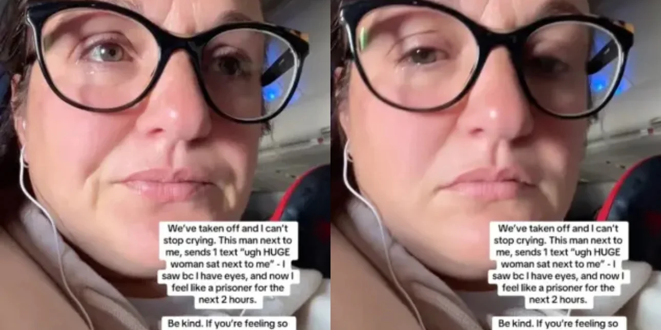 «Είναι τεράστια»: Επιβάτιδα  έγινε viral μετά από body-shaming μήνυμα συνεπιβάτη της (video)