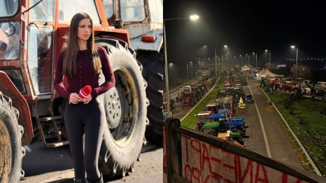 Η φωτογραφία όμορφης δημοσιογράφου του MEGA που σάρωσε στα μπλόκα Αγροτών!