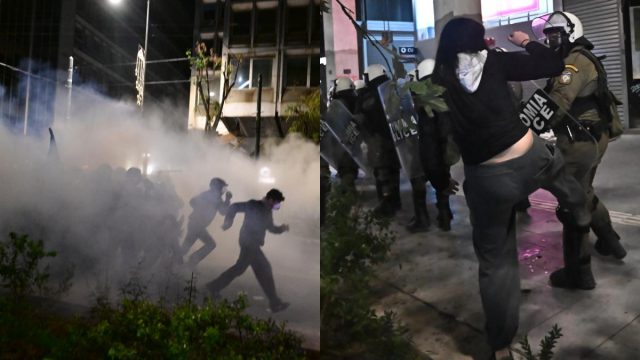 Επέτειος Γρηγορόπουλου: Προσαγωγές και επεισόδια με μολότοφ και χημικά στο κέντρο της Αθήνας